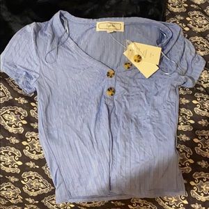 Hippie rose mid belly crop top